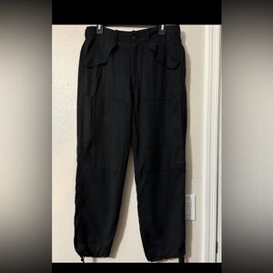 Polo Ralph Lauren Super Soft Tencel Black Cargo Jogger Pants. Adj. Waist.